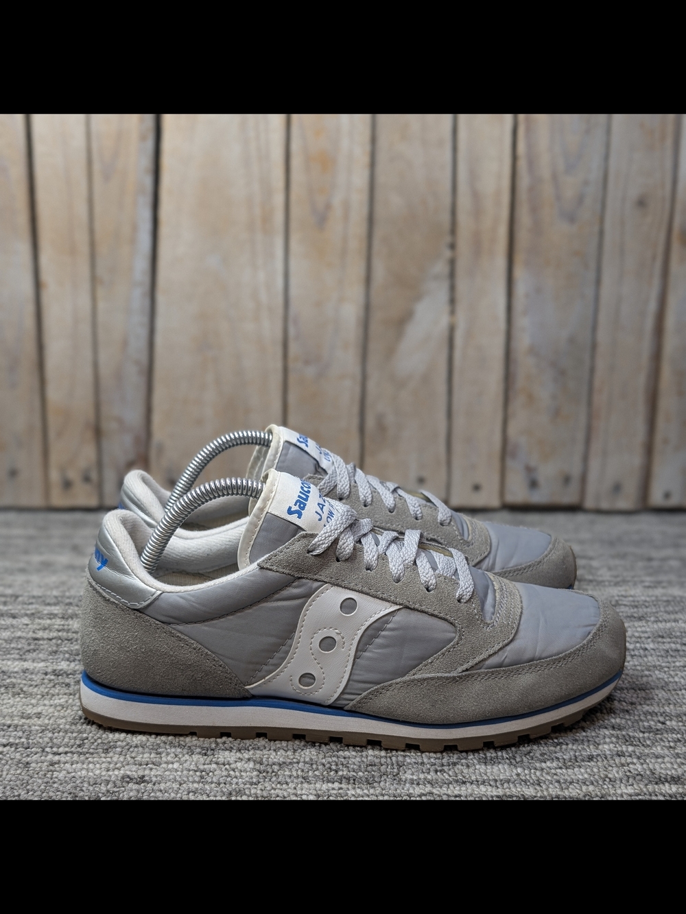 Women's Saucony Jazz Low Pro in Gray/Blue Size 10